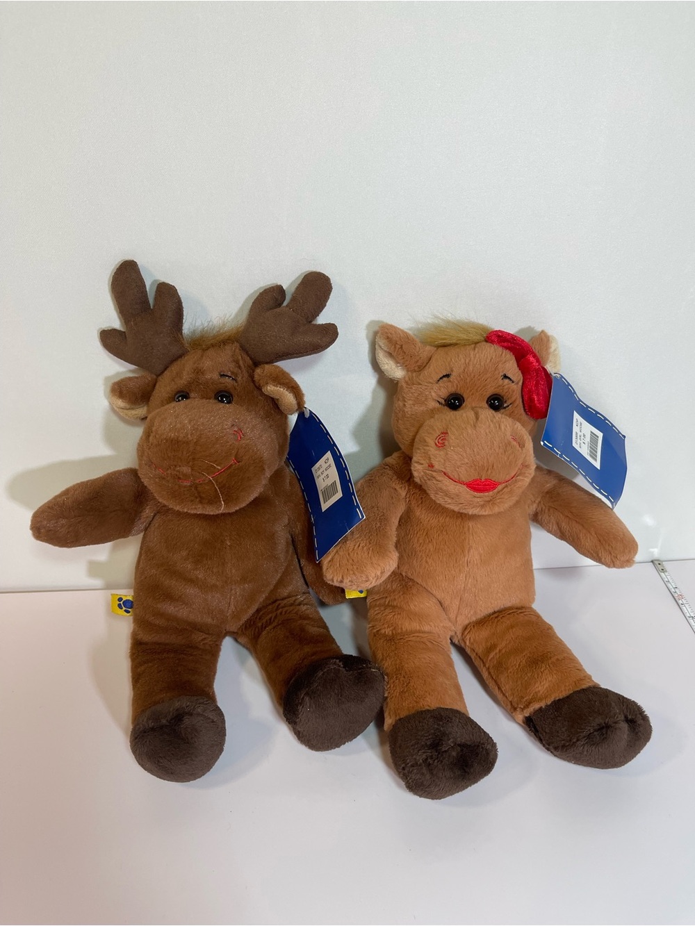 Build-A-Bear Workshop LiL Furry Friends Mini Girl & Boy Moose 10” Plush Stuffed